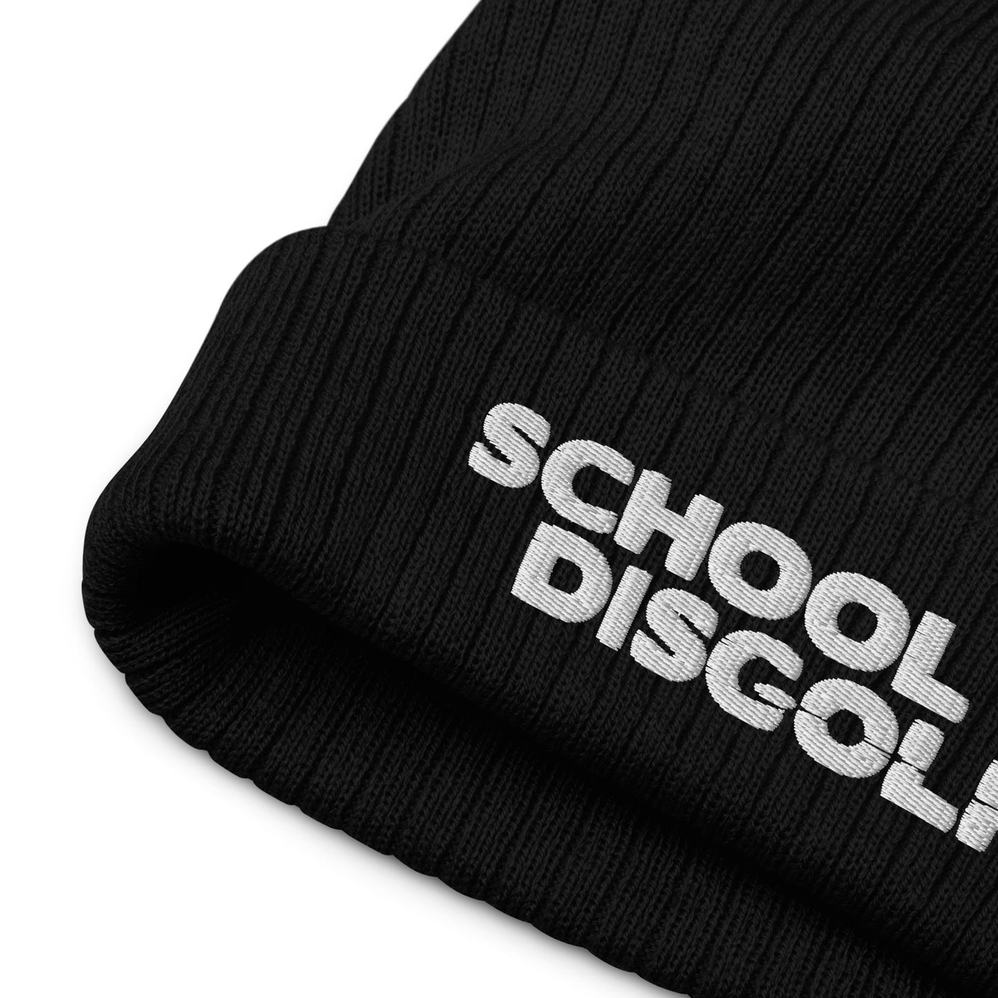 Ribbed knit beanie