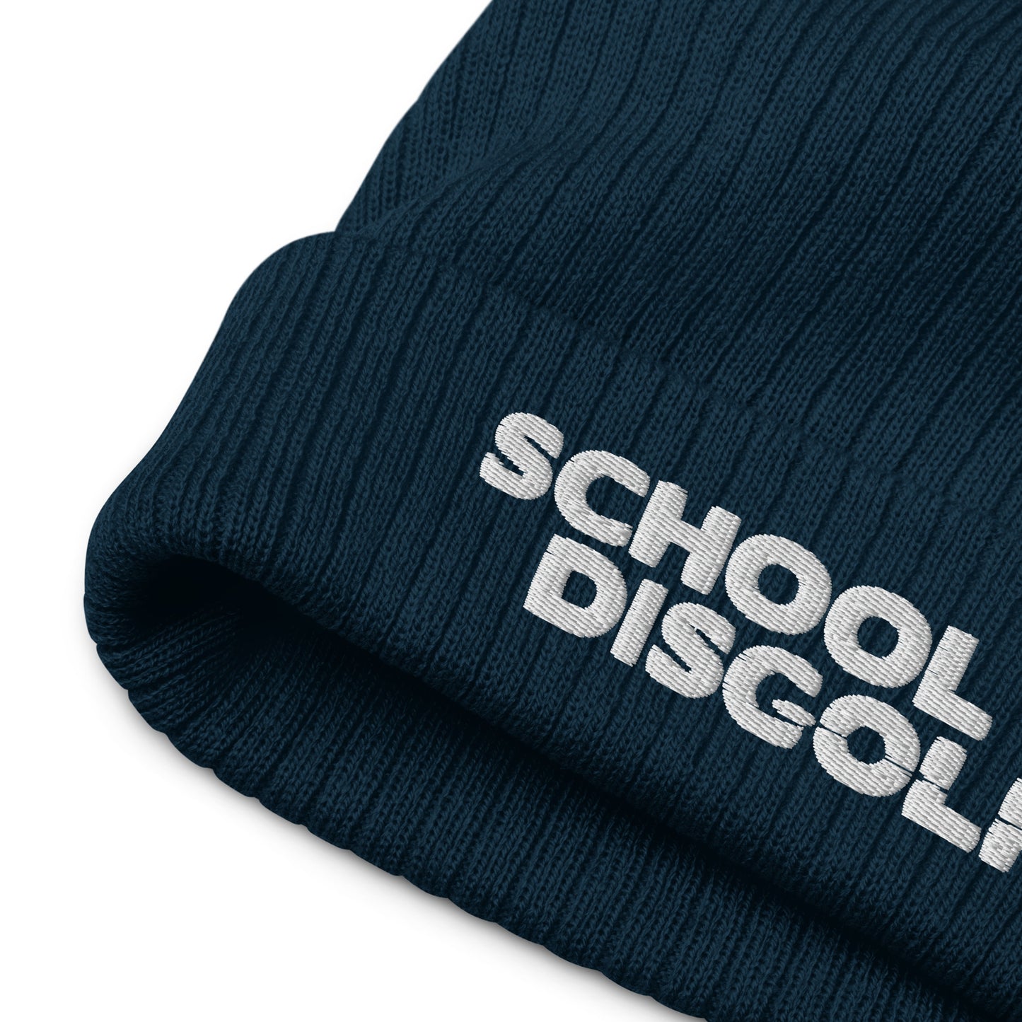 Ribbed knit beanie
