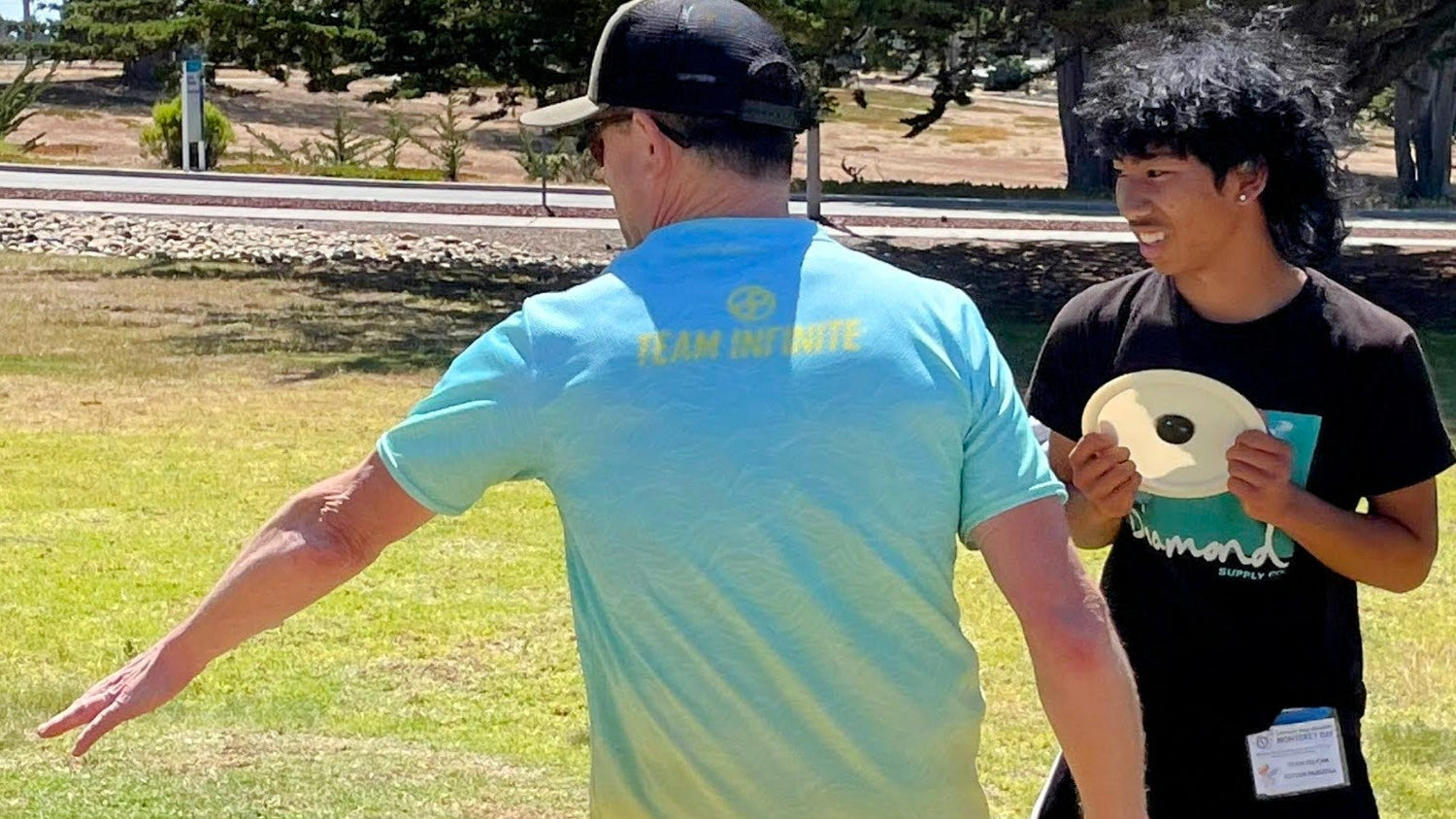 disc golf lesson with TECHDISC
