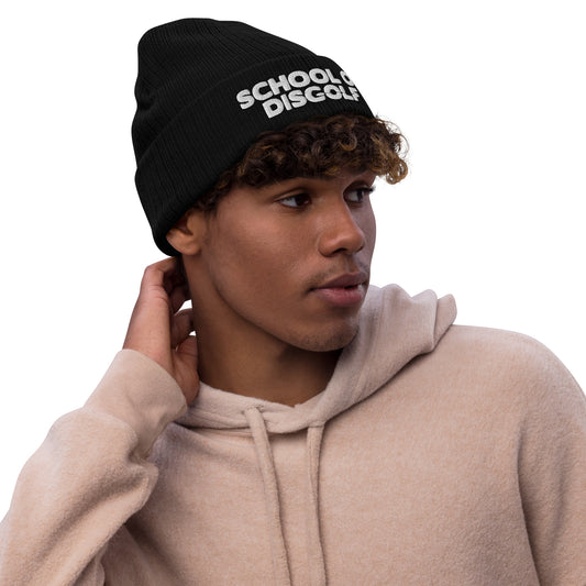 Ribbed knit beanie